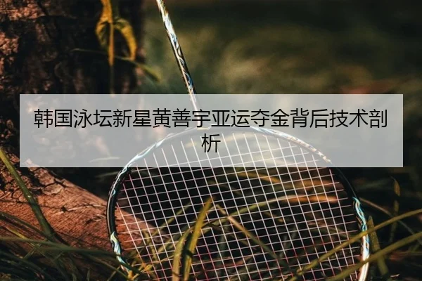 韩国泳坛新星黄善宇亚运夺金背后技术剖析 - NG28